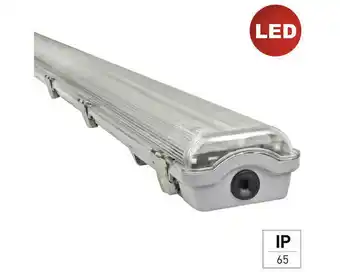 Hornbach Led feuchtraum wandleuchte e2 classic-power l 2x24 w ip65 grau Angebot