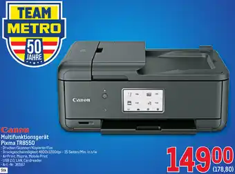 Metro Canon Multifunktionsgerät Pixma TR8550 Angebot