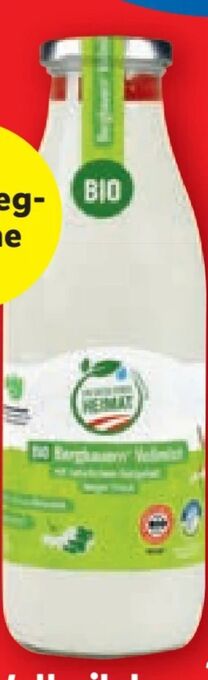 Lidl Bio bergbauern vollmilch Angebot