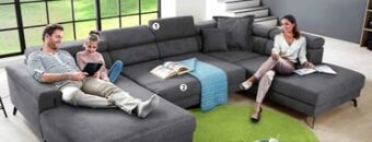 Polstermöbel Fischer Wohnlandschaft stoff Angebot