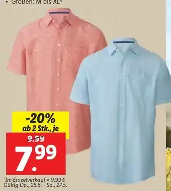 Lidl Herren hemd Angebot