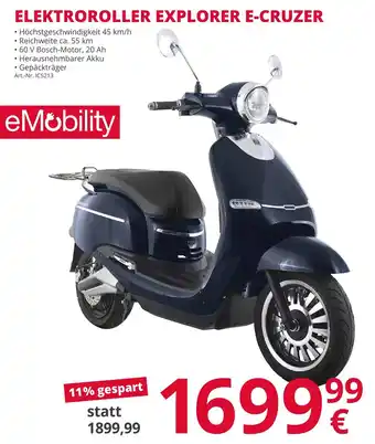 A.T.U. Elektroroller Explorer E-Cruzer Angebot