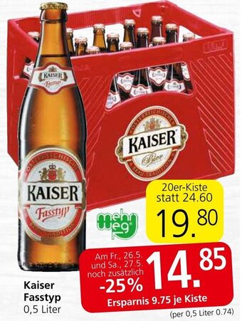 Spar Kaiser Fasstyp 0,5 Liter Angebot