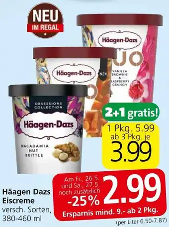 Spar Häagen Dazs noch versch. Sorten, 380-460 ml Angebot