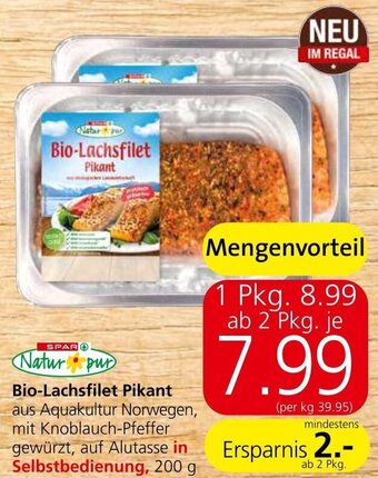 Spar Bio-Lachsfilet Pikant 200 g Angebot