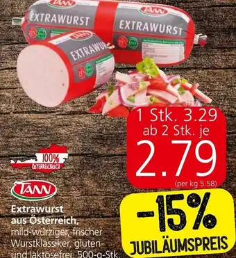 Spar Extrawurst aus Österreich 500-g-Stk. Angebot