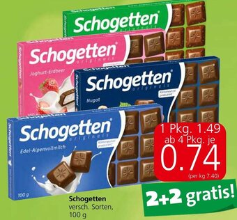 Spar Schogetten versch. Sorten, 100 g Angebot