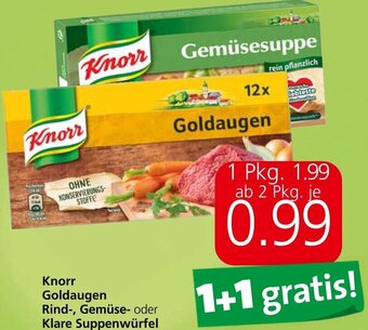 Spar Knorr Goldaugen Rind-, Gemüse- oder Klare Suppenwürfel Angebot