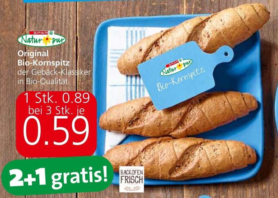 Spar Original Bio-Kornspitz Angebot