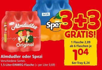 Interspar Almdudler oder Spezi 1,5-Liter-EINWEG-Flasche Angebot