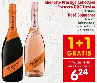 Interspar Mionetto Prestige Collection Prosecco DOC Treviso Brut oder Rosé Spumante Extra dry; 0,75-Liter-Flasche Angebot