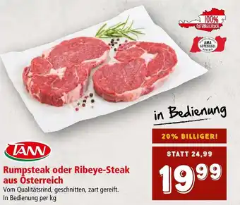 Interspar Rumpsteak oder Ribeye-Steak aus Österreich In Bedienung per kg Angebot