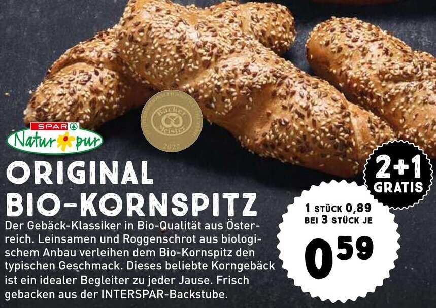 Interspar ORIGINAL BIO-KORNSPITZ Angebot