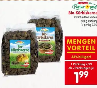 Interspar Natur pur Bio-Kürbiskerne Verschiedene Sorten, 200-g-Packung Angebot