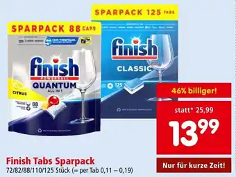 Interspar Finish Tabs Sparpack 72/82/88/110/125 Stück Angebot