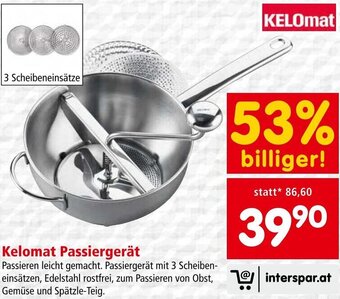 Interspar Kelomat Passiergerät Angebot