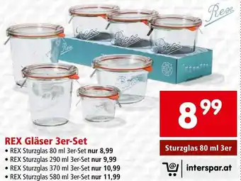 Interspar REX Gläser 3er-Set Angebot