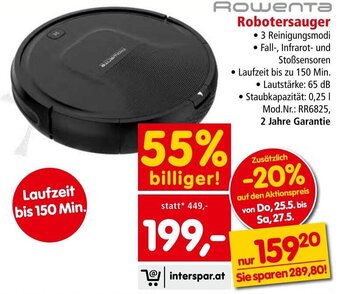 Interspar Rowenta Robotersauger Angebot