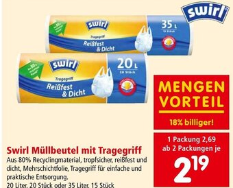 Interspar Swirl Müllbeutel mit Tragegriff Angebot