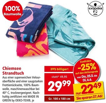 Interspar Chiemsee Strandtuch Angebot