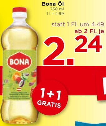 Unimarkt Bona Öl 750 ml Angebot