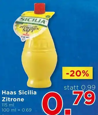 Unimarkt Haas Sicilia Zitrone 115 ml Angebot
