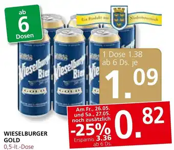 SPAR Gourmet WIESELBURGER GOLD 0,5-lt.-Dose Angebot