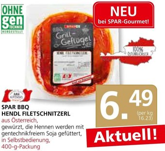 SPAR Gourmet SPAR BBQ HENDL FILETSCHNITZERL 400-g-Packung Angebot