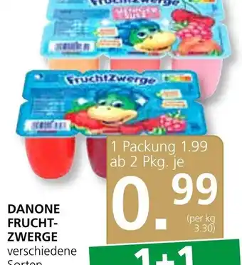 SPAR Gourmet DANONE FRUCHT- ZWERGE verschiedene Sorten, 300-g-Packung Angebot