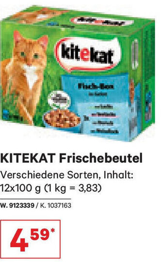 Lagerhaus KITEKAT Frischebeutel Verschiedene Sorten, Inhalt: 12x100 g Angebot