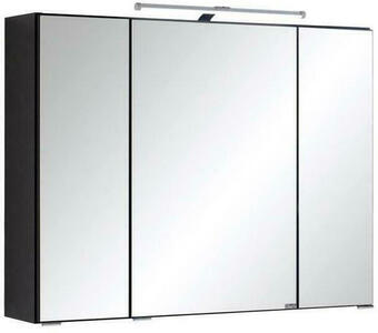 Möbelix Spiegelschrank cardiff led 3 türen 80x64x20 cm Angebot