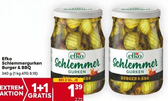 Billa Efko Schlemmergurken Burger & BBQ 340 g Angebot