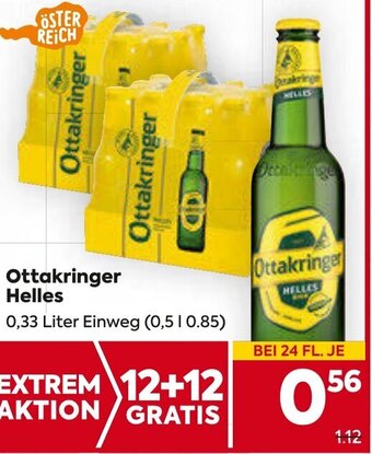 Billa Ottakringer Helles 0,33 Liter Einweg Angebot