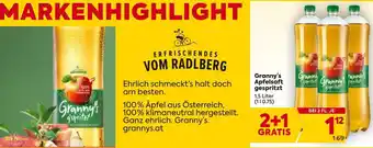 Billa Granny's Apfelsaft gespritzt 1,5 Liter Angebot