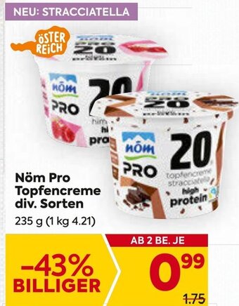 Billa Nöm Pro Topfencreme div. Sorten 235 g Angebot