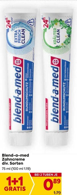 Billa Blend-a-med Zahncreme div. Sorten 75 ml Angebot