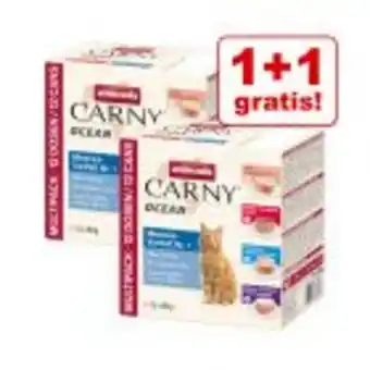 Zooplus 1 + 1 gratis! 24 x 80 g animonda carny ocean Angebot