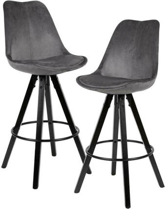 XXXLutz Barhocker-set in dunkelgrau Angebot