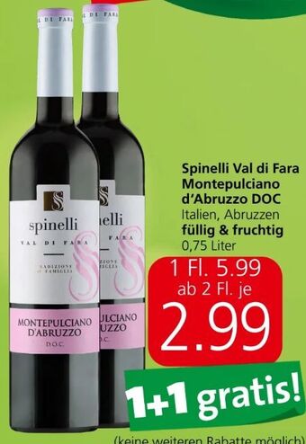 Spar Val di fara montepulciano d‘abruzzo Angebot