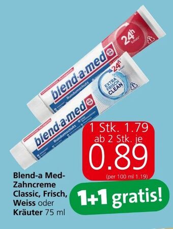 Eurospar Zahncreme classic Angebot
