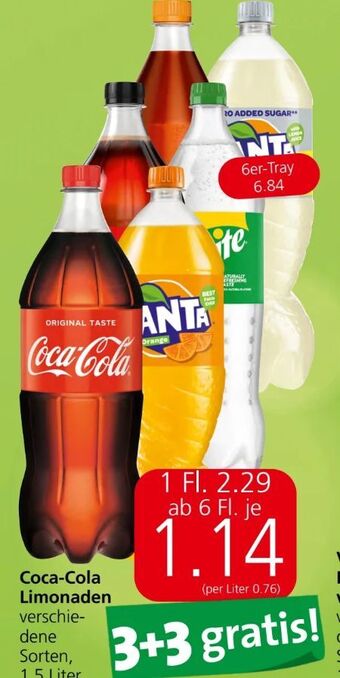 Eurospar Coca cola limonade Angebot