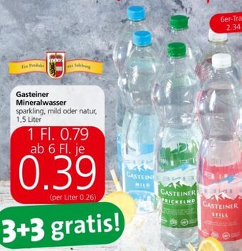 Spar Mineralwasser Angebot