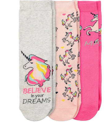 Ernsting's family 5 paar mädchen socken mit einhorn-motiv Angebot