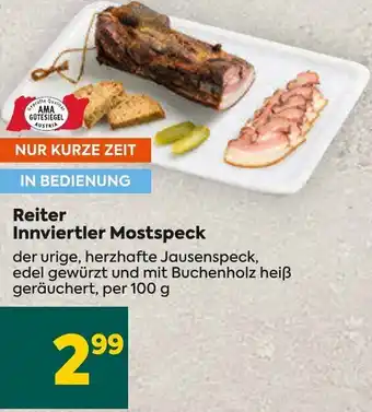 Billa Reiter Innviertler Mostspeck per 100 g Angebot