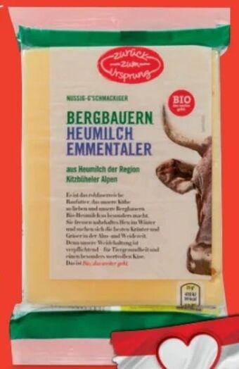 Hofer Bio-bergbauern emmentaler Angebot