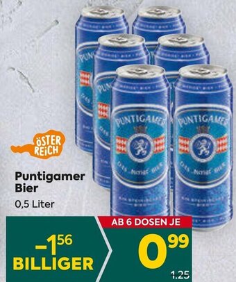 Billa Puntigamer Bier 0,5 Liter Angebot