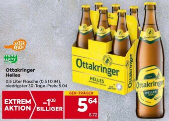 Billa Ottakringer Helles 0,5 Liter Flasche Angebot