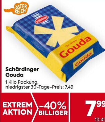 Billa Schärdinger Gouda 1 Kilo Packung Angebot