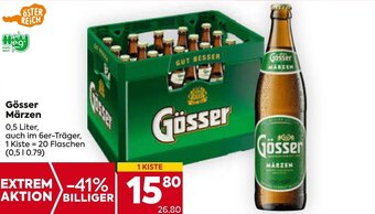 Billa Gösser Märzen 0,5 Liter Angebot