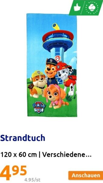 Action Strandtuch 120 x 60 cm | Verschiedene... Angebot